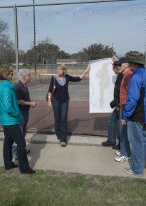 SCC Executive Director Joanna Wolaver orienting the SCC board and friends at Northwest District Park
