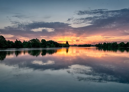 Sunrise on Lady Bird Lake by Ted Lee Eubanks